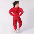 thumbnail image 4 of Kaprioy Baby Girl Fall Winter Clothes 2Pcs Girls Dance Outfits Cropped Sequin Jacket Pants Set Kids Hop Dance 80s 90s, 4 of 9