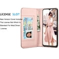 thumbnail image 5 of Galaxy A03S Case Samsung Galaxy A03S Wallet Case, Tiflook PU Leather Card Holder Flip Cover [Detachable Magnetic] Rose Gold, 5 of 6