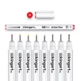 thumbnail image 2 of KINGART Inkline Fine Line Art Pens Set - 8 Colors Japanese Ink Drawing Markers, 2 of 9