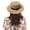 Khaki, variant on beishanbush Sun Hats Women's flat Top hat casual straw hat women's sun visor hat outdoor sun hat White