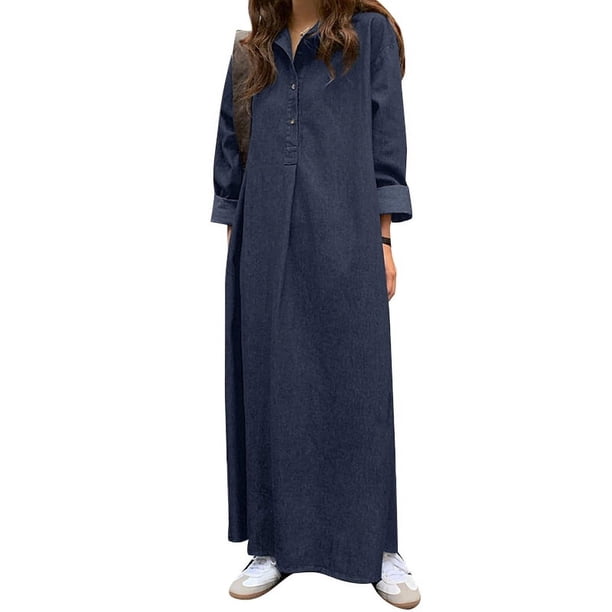 shirt dress vestido camisero largo con pantalon
