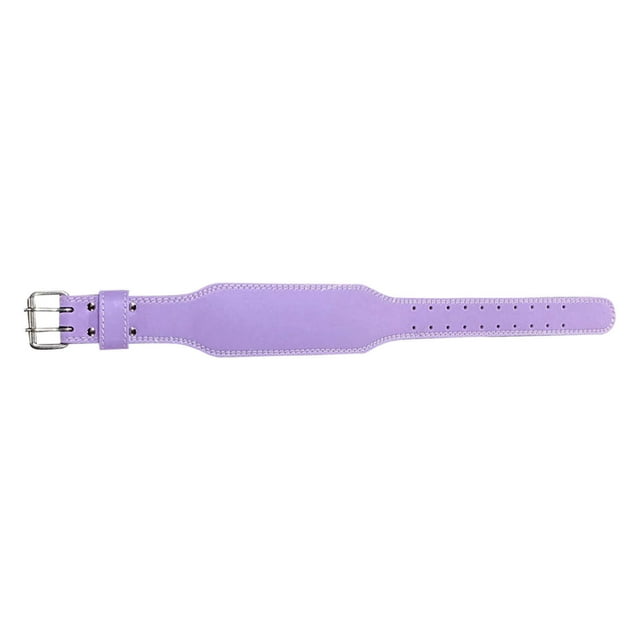 Cinturón de levantamiento de pesas de microfibra de cuero, soporte para la espalda y la cintura, cinturón de gimnasio para entrenamiento, fitness, L, 115 cm/45,3 pulgadas, morado
