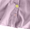 thumbnail image 4 of Ruyang Kids Girls Sweater Long Sleeve Button Down Tops Toddler Ribbed Knit Cardigan Fall School Uniform Pullover Pullover, 4 of 7