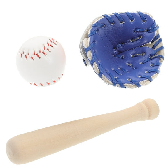 QIFULL 1 Set Mini Baseball Toy Baseball Figurines Toy Educational For Travel All Ages Multi