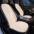 thumbnail image 4 of Funda de cojín para asiento de coche de felpa de invierno de celosía blanca de alta calidad 2023, funda protectora sencilla y universal para cojín trasero, 4 of 5