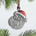 thumbnail image 2 of Handcrafted Pewter Christmas Ornament - Double-Sided Festive Tree Decoration for Holiday DIY, 2 of 4