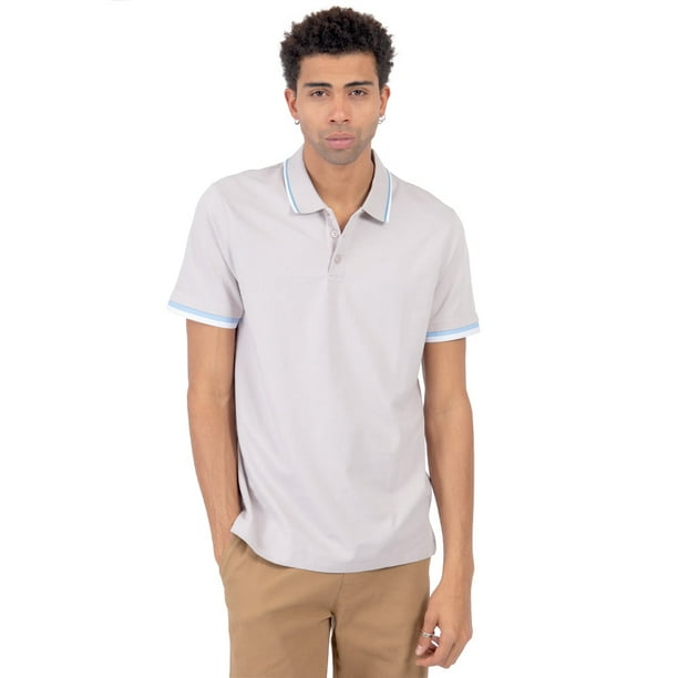 Playera para hombre QUARRY cuello polo con contraste