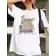 thumbnail image 1 of The Original Women Of The Bible Books Fun Print Pattern Short Sleeve Print Casual Basic Top Summer Clothing O-Neck T-Shirt., 1 of 5