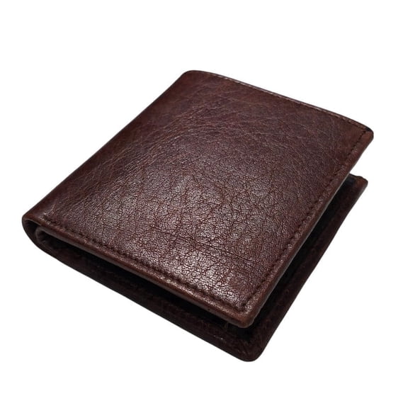 kerinzo - Men’s Classic Brown Bifold Wallet – Slim, Durable, and Stylish Everyday Accessory
