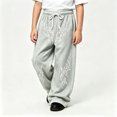 thumbnail image 2 of CONZONE Little Boys Baggy Sweatpants Y2K Graphic Joggers for Boys Drawstring Fall Winter Athletic Trousers with Pockets, 2 of 5
