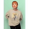 thumbnail image 2 of Floral Diary I Sweatshirt Women -Vanna Lam Designs, Female Large, 2 of 4
