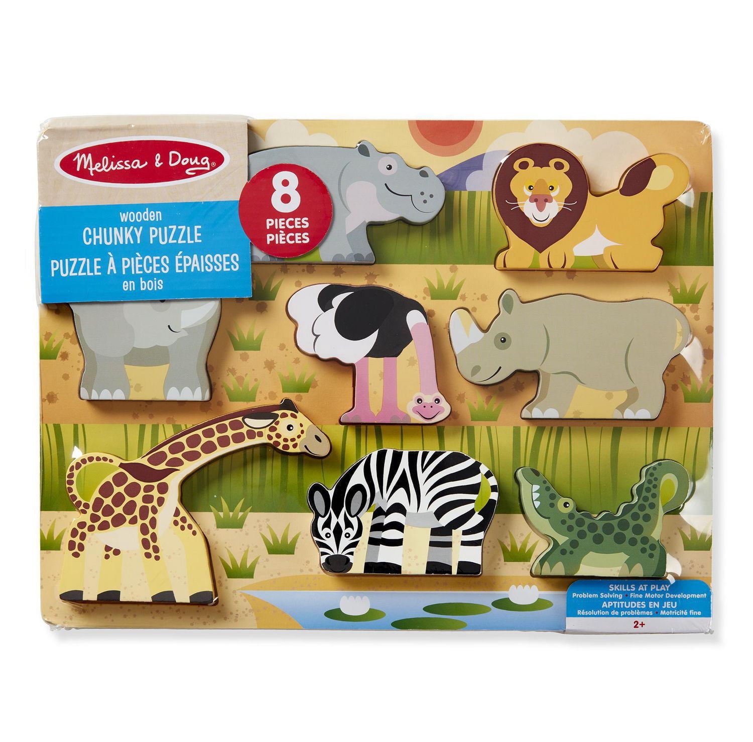 Melissa & Doug Puzzle À Pièces Épaisses Amis De Safari