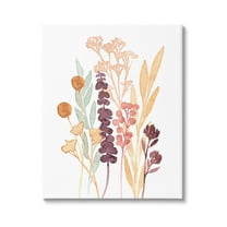 Stupell Industries Wildflower Botanicals Layered Herbs Graphic Art Gallery Wrapped Canvas Print Wall Art, Design by Annie Warren