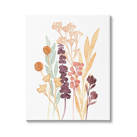Stupell Industries Wildflower Botanicals Layered Herbs Graphic Art Gallery Wrapped Canvas Print Wall Art, Design by Annie Warren