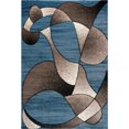 thumbnail image 5 of MDA Home Rhodes Gray/Blue Contemporary Polypropylene Area Rug - 6'9" x 9'6", 5 of 5