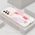 thumbnail image 1 of Funda de teléfono de mariposa para Samsung Galaxy A53 A73 A52 A52S A72 A33 A13 A32 A23 A22 5G, funda trasera líquida con cordón qiuyongmign unisex, 1 of 2