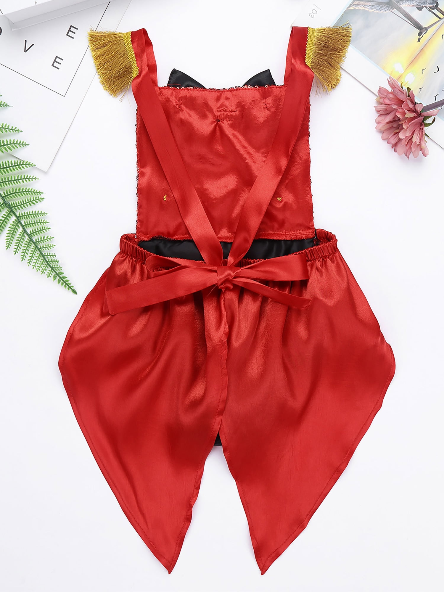 iEFiEL Toddler Baby Girls Show Costume Romper Halloween Ringmaster Circus Cosplay Christmas Birthday Party Outfit