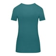 thumbnail image 3 of M&M SCRUBS Women's Short Sleeve Round-Neck T-Shirt Under Scrub (Teal, Large), 3 of 5