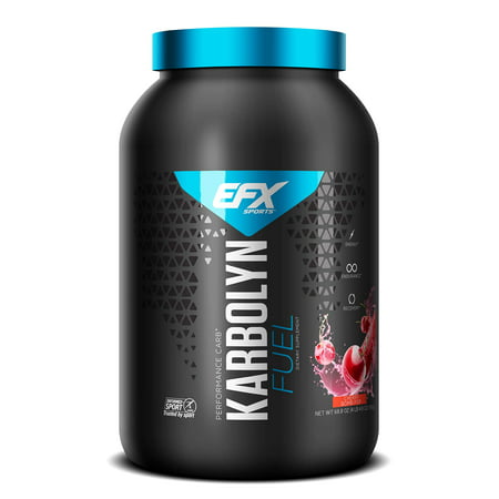 EFX Sports Karbolyn Fuel Complex Carbohydrate Powder Intense Energy Supplement Shake | Pre Workout & Post Workout Recovery Drink for Sustained Endurance and Strength (Cherry Bomb Pop, 4.4