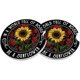 thumbnail image 1 of wonima44 Car Coasters 2 Pack, Small 2.56" Stone Car Cupholder Absorbent Coaster Set for Women Men Drink Cup Holder Coasters (Sunflower&Roses), 1 of 1