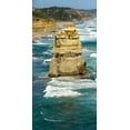 thumbnail image 2 of Lewis, Sheldon 11x18 Black Ornate Wood Framed with Double Matting Museum Art Print Titled - Top View Coastline, 2 of 4
