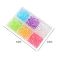 thumbnail image 2 of Transparent Acrylic Beads Bicone Mixed Color 6x5.5mm Hole: 2mm 360pcs/box, 2 of 7