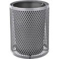 thumbnail image 3 of Global Industrial Outdoor Diamond Steel Trash Can With Dome Lid, 36 Gallon, Gray, Unassembled, 3 of 7