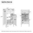 thumbnail image 6 of S-HOME 18-Inch Bathroom Vanity Set With Ceramic Sink And Soft Closing Door，White, 6 of 11