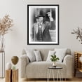 thumbnail image 4 of Historic Framed Print, [Arthur James Balfour, First Earl of Balfour, 1848-1930, half-length portrait, standing, in top hat, facing left], 17-7/8" x 21-7/8", 4 of 9