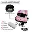 thumbnail image 4 of POLERO Cherry Blossom Cat Decoration 2 Layer Cell Phone Messenger Bag, Stretch Polyester Crossbody Bags with Zipper Pockets Crossbody Purse for Travel Outdoor, 4 of 7