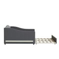 thumbnail image 6 of [Luckynote]Teddy Fleece Full Size Upholstered Daybed with Light and Trundle, Gray, 6 of 10