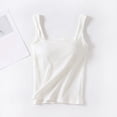 thumbnail image 5 of HAYIMI Women Stretch Camisole Tank Tops Soft Ribbed Knit Sleeveless Shirt Casual And Layering Square Neck Summer Solid Color Classic Vests, 5 of 5