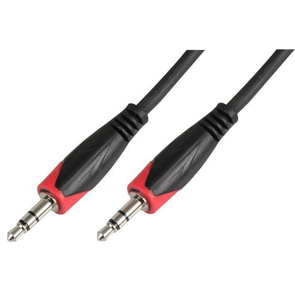 PULSE - 3.5mm Stereo Jack Plug to Plug Lead, 6m Black