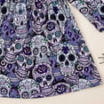 thumbnail image 5 of FYDUU Robe de Fête d'Halloween pour Filles à Imprimé, Manches Longues, Tenue de Jeu pour Tout-Petits et Enfants, Tenue Décontractée, Robes Décontractées, Robe d'Été Adorable et Tendance, 3-4 Ans, 5 of 5
