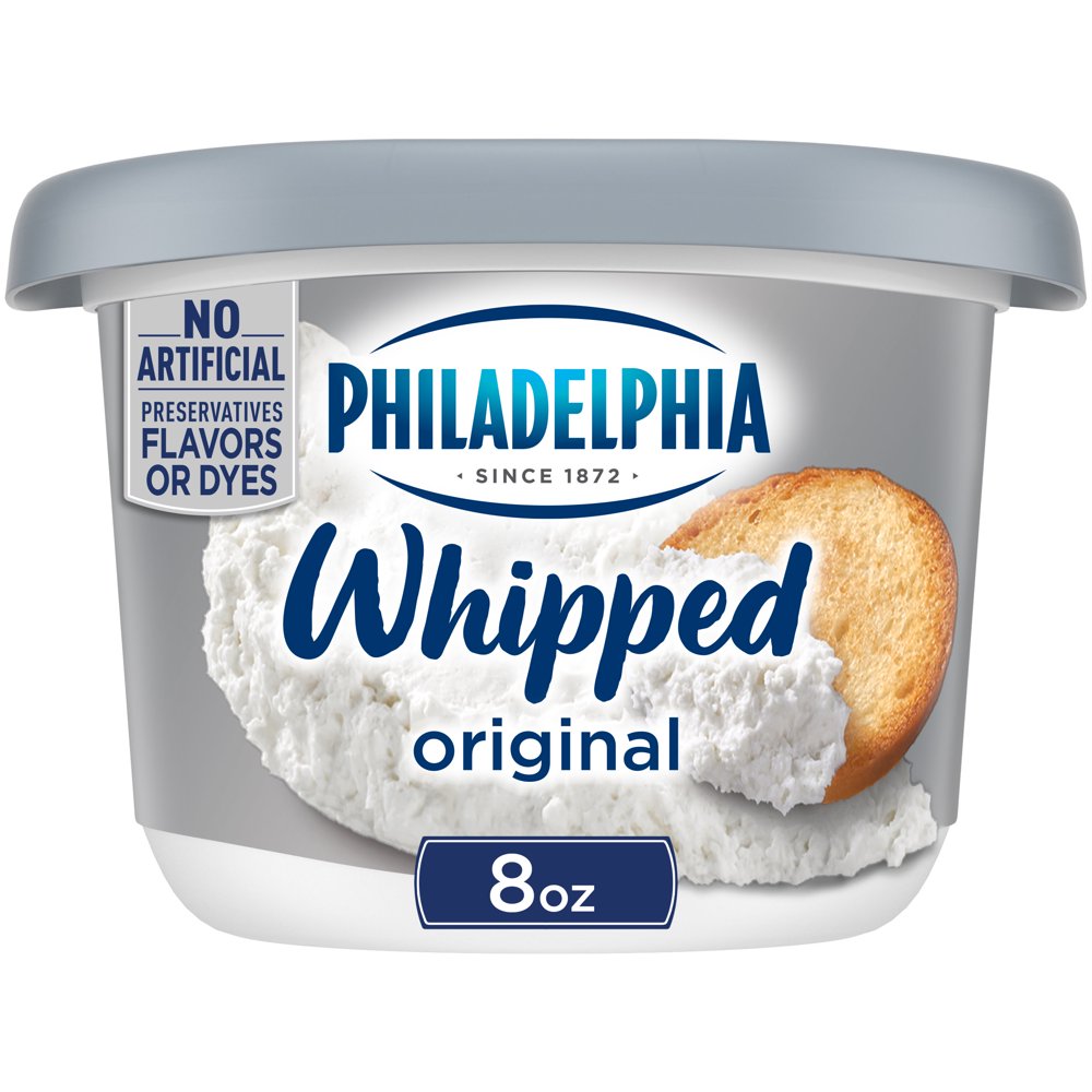 Philadelphia Original Whipped Cream Cheese Spread, 8 oz Tub Walmart