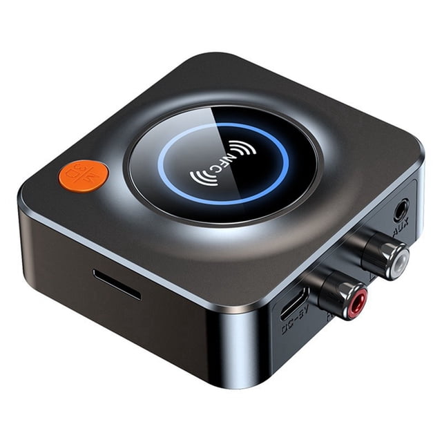 Receptor NFC Bluetooth 5.1 para Coche, Adaptador Inalámbrico Estéreo NFC para TV, Kit Inalámbrico para Coche para Altavoces y Auriculares Domésticos