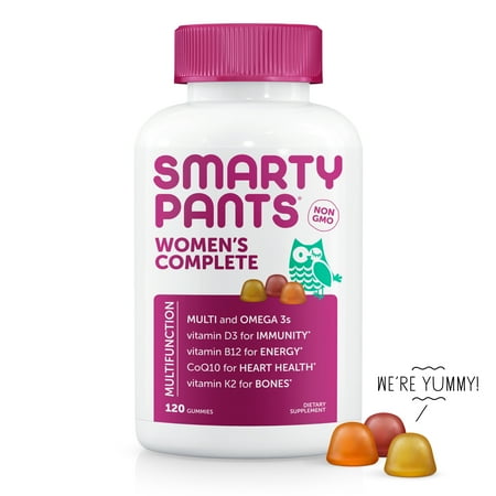 SmartyPants Womenâs Complete Multivitamin Gummies, 120 (Best Vitamins For 27 Year Old Woman)