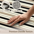 thumbnail image 6 of ODIKA 5'x7' Washable Area Rug Easy Care, Non-Shedding, Pet Friendly, Striped Farmhouse Entrance Featuring Horizontal Stripes Doormat for Small Living Room, Bedroom, 6 of 7