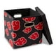 thumbnail image 1 of Cubo de almacenamiento Ukonic Naruto Shippuden Akatsuki de 33 cm de tela, 1 of 8