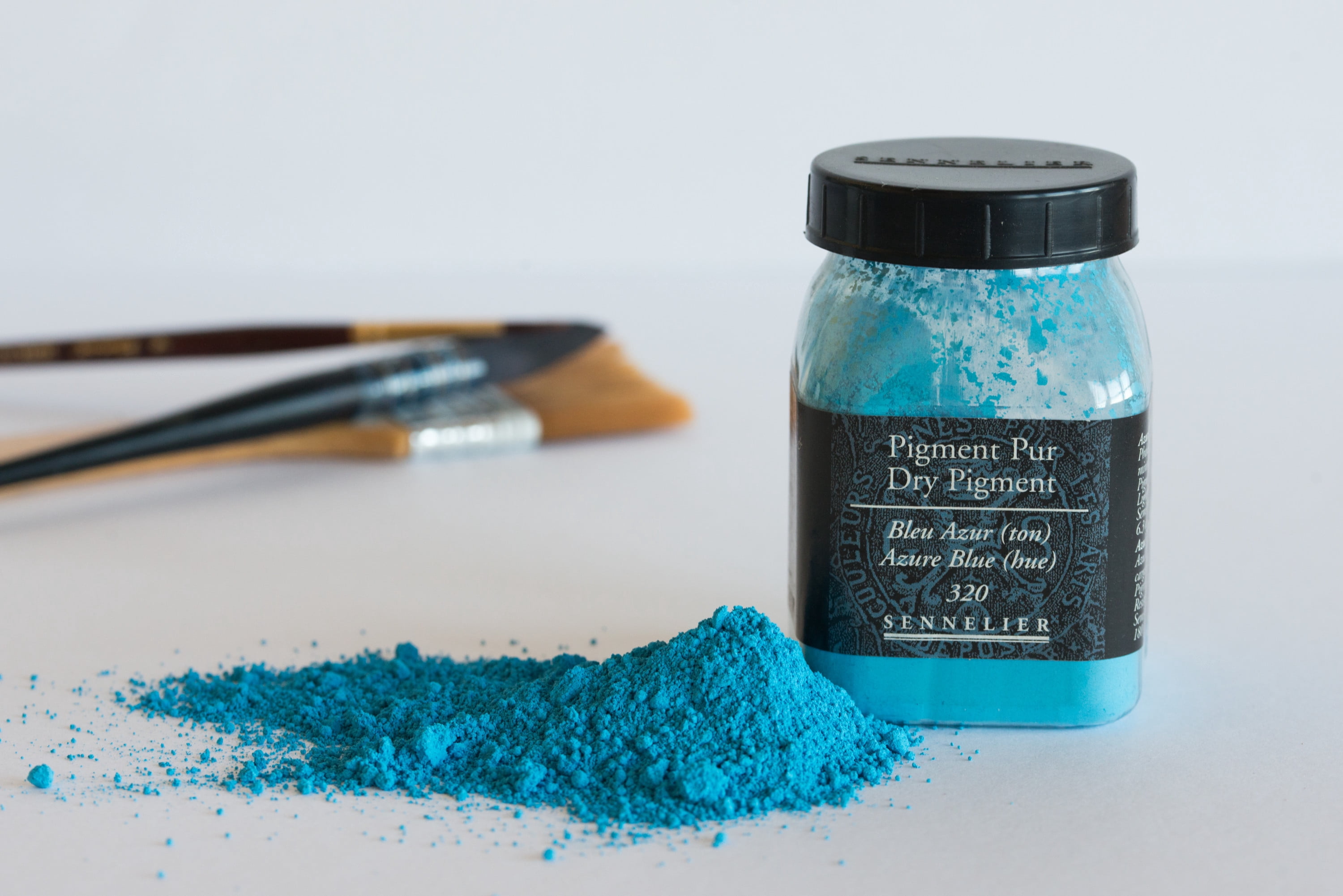Sennelier Dry Pigment, 180g Jar, Azure Blue Hue