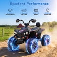 thumbnail image 2 of WOWEHICLE 24V 4WD Kids Ride On ATV, 800W Electric 4-Wheeler with 2 Seats, Max 5 MPH, Ages 3-8, Black, 2 of 7