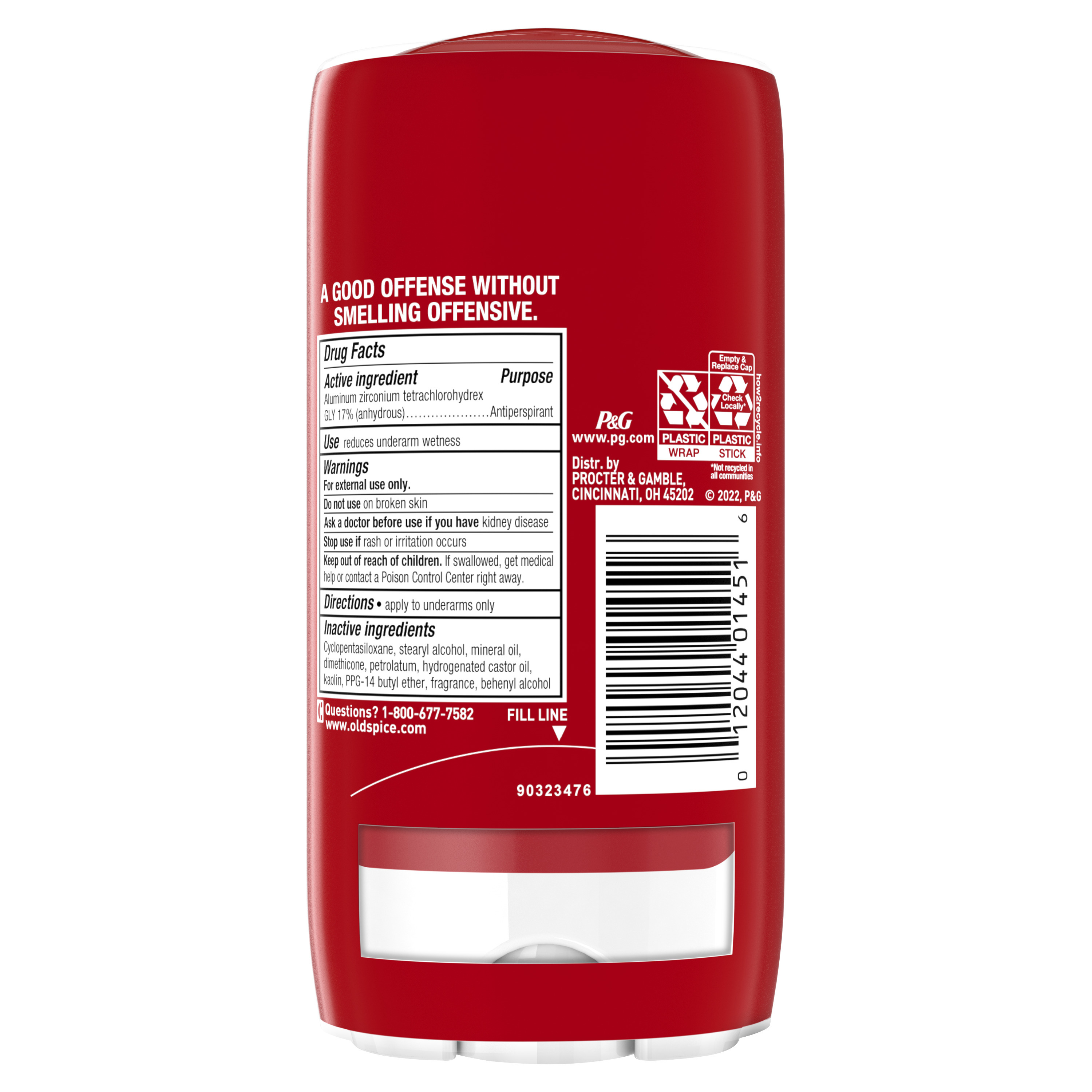 Old Spice High Endurance Antiperspirant Deodorant for Men, Pure Sport Scent, 3.0 oz Twin Pack - image 5 of 5