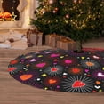 thumbnail image 6 of Lsque Geometric Hearts Print Christmas Tree Skirt, Tree Skirt with Ties or Velcro, Perfect for Holiday Decorations, Halloween, and New Year-36", 6 of 7