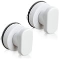 thumbnail image 1 of Manija de la puerta de la ventosa de 2 piezas, manija móvil portátil de vidrio de la puerta del refrigerador del gabinete del cajón, blanco TUNC Sencillez, 1 of 1