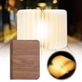 thumbnail image 1 of Boreal Craft Tri Color Eye Protecting LED Desk Lamp With Wooden Base Carved Foldable Book Light/Night Light Real Star Projector Kid Lamp Light Show for Bedroom Toddler Night Light Dance Floor Lights, 1 of 6
