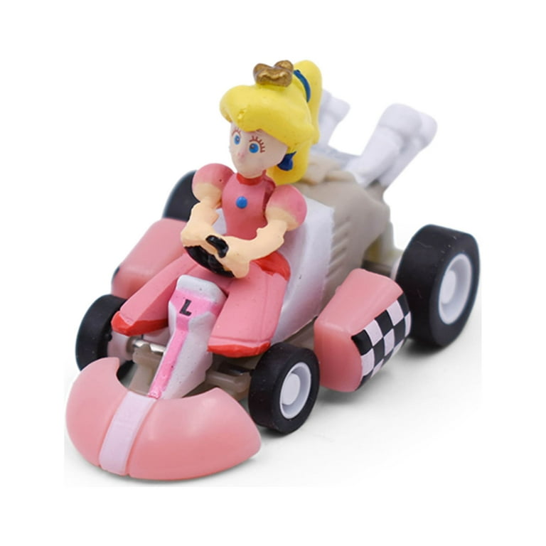 Super Mario Bros Cartoon Model Go-kart Pull-back Car Luigi Yoshi