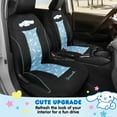 thumbnail image 4 of Hello Kitty Cinnamoroll Car Seat Covers - Adorable Light Blue Front Seat Covers with Cute Cinnamoroll Design, Durable and Comfortable Polyester, Car Accessories Hello Kitty Accessories 2pc, 4 of 10