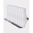 thumbnail image 3 of Hanes Women's Crew Socks, Comfort Fit, 10-Pack, Size 8-12, 3 of 6