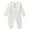 White, variant on Odeerbi Toddler Boys Girls Clothes Infant Newborn Baby Ribbed Solid Bodysuits with Elastic Pants Outfits Set Black