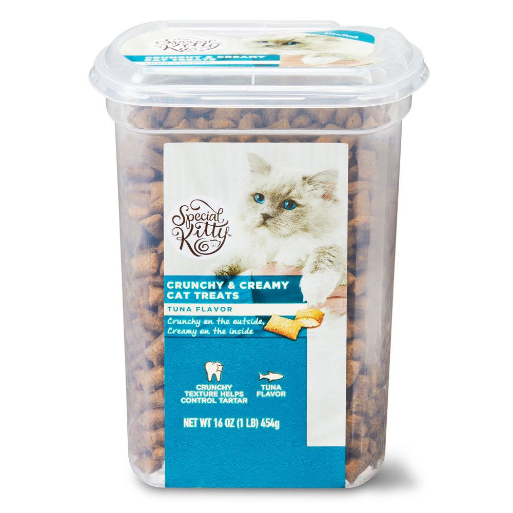 Special Kitty Crunchy & Creamy Cat Treats, Tuna Flavor, 16 oz Walmart